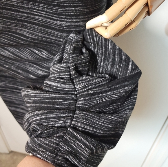 Athleta Downtown Midi Ruched T-Shirt Dress Size Medium - Picture 3 of 11